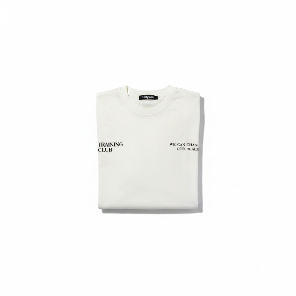 Tshirt Training Oversize in White