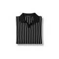 Polo in Black/White Stripes