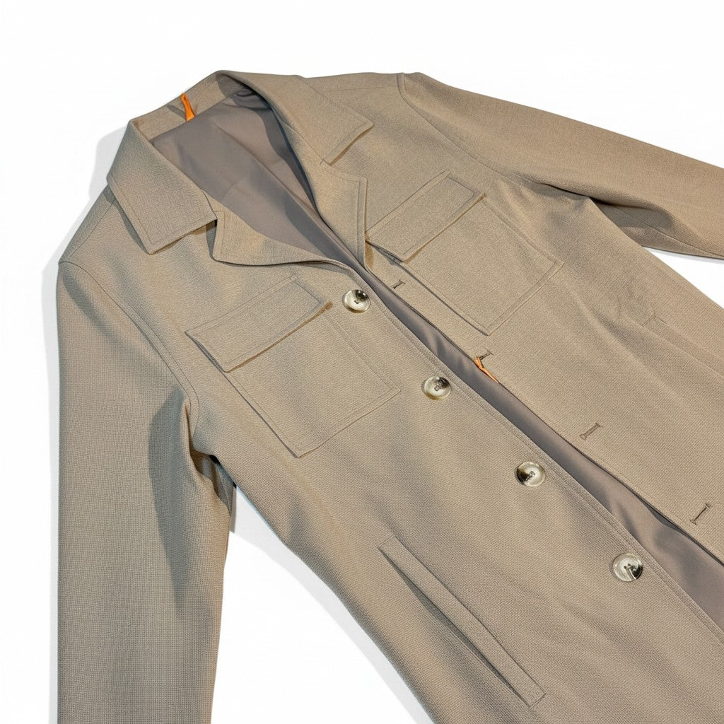 Pants/Jacket Set Co-Ord W/Pockets in Camel