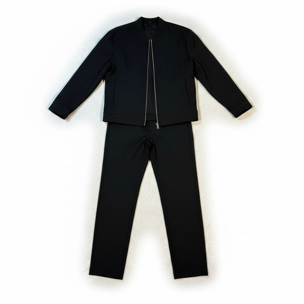 Pants/Jacket Set Co-Ord in Black