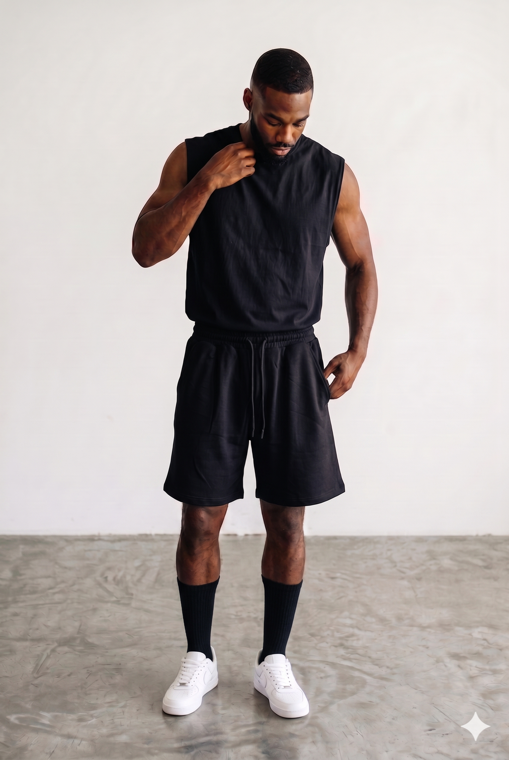 Shorts Cotton in Black