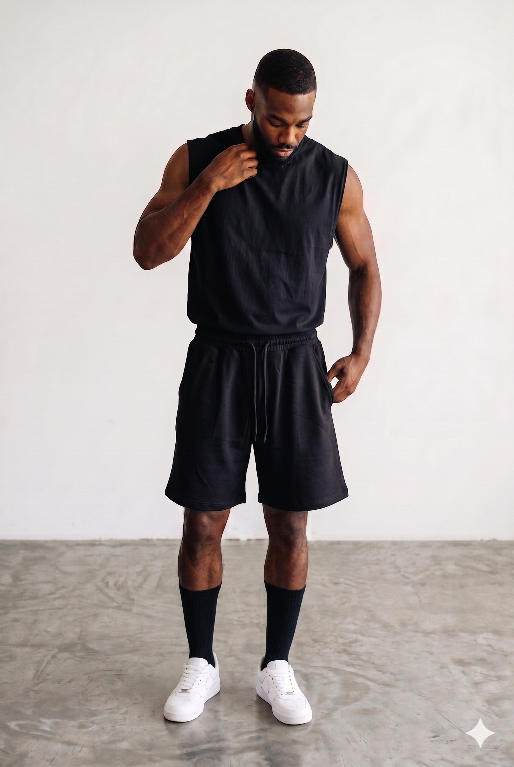 Shorts Cotton in Black