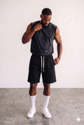 Tank Top Washed in Black