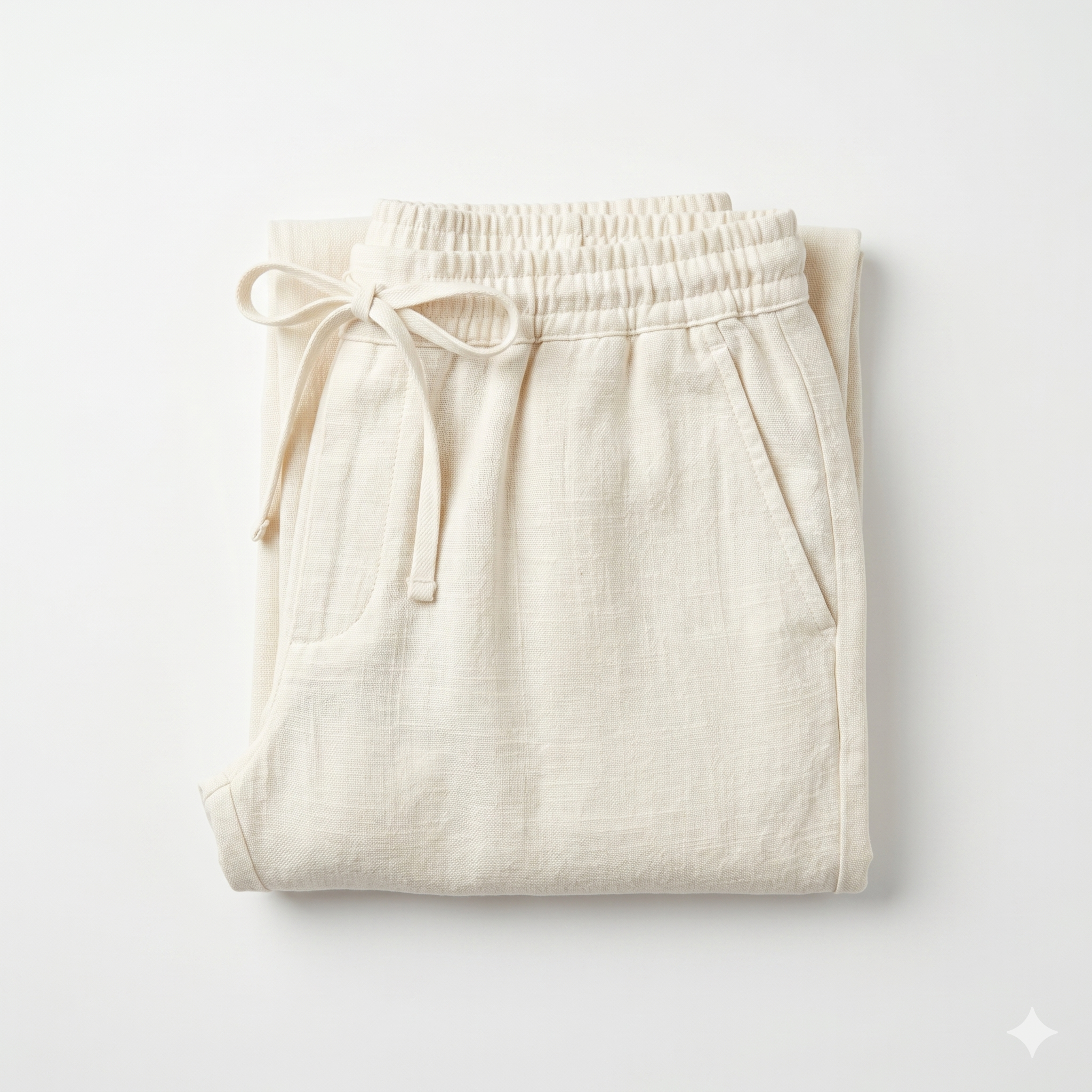 Pants Linen in White
