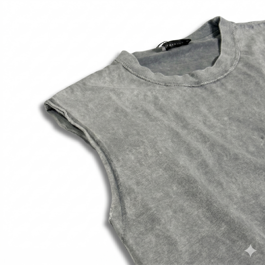 Tank Top Washed in Grey