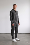 Pants/ Long Sleeve Shirt Soft in Charcoal