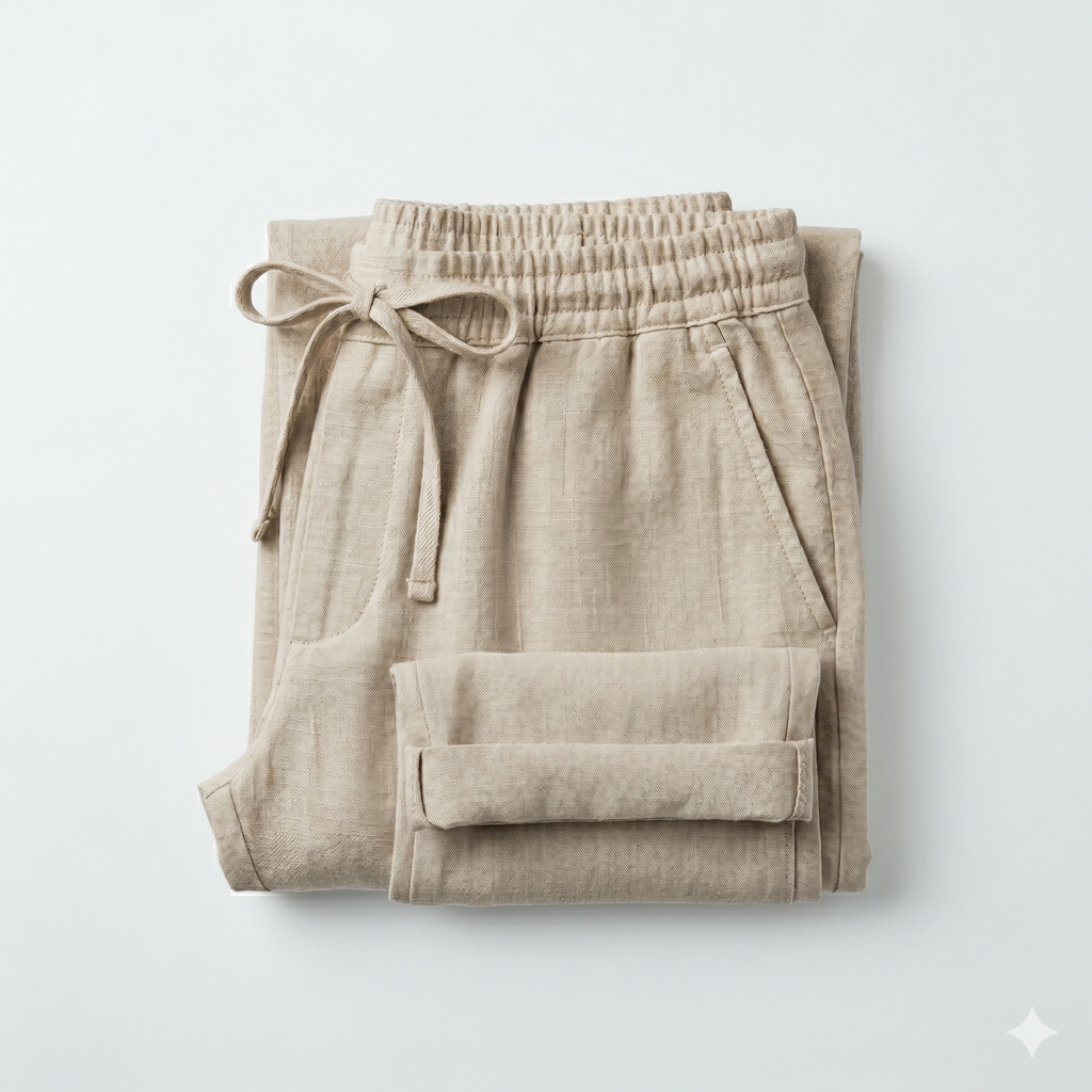 Pants Linen in Beige