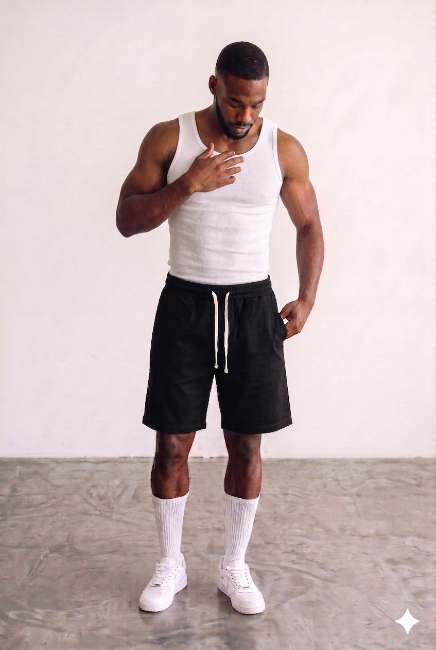 Tank Top Body Fit in White