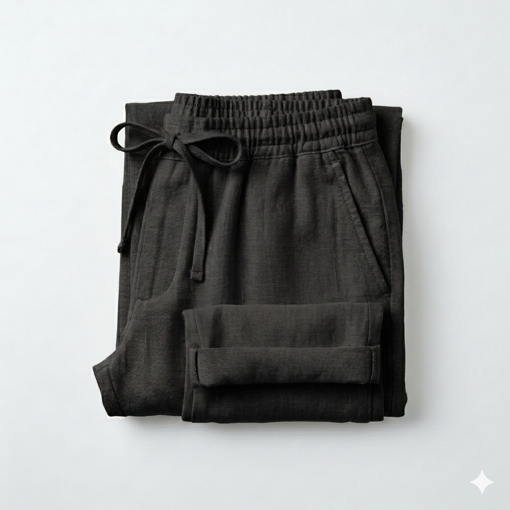 Pants Linen in Black