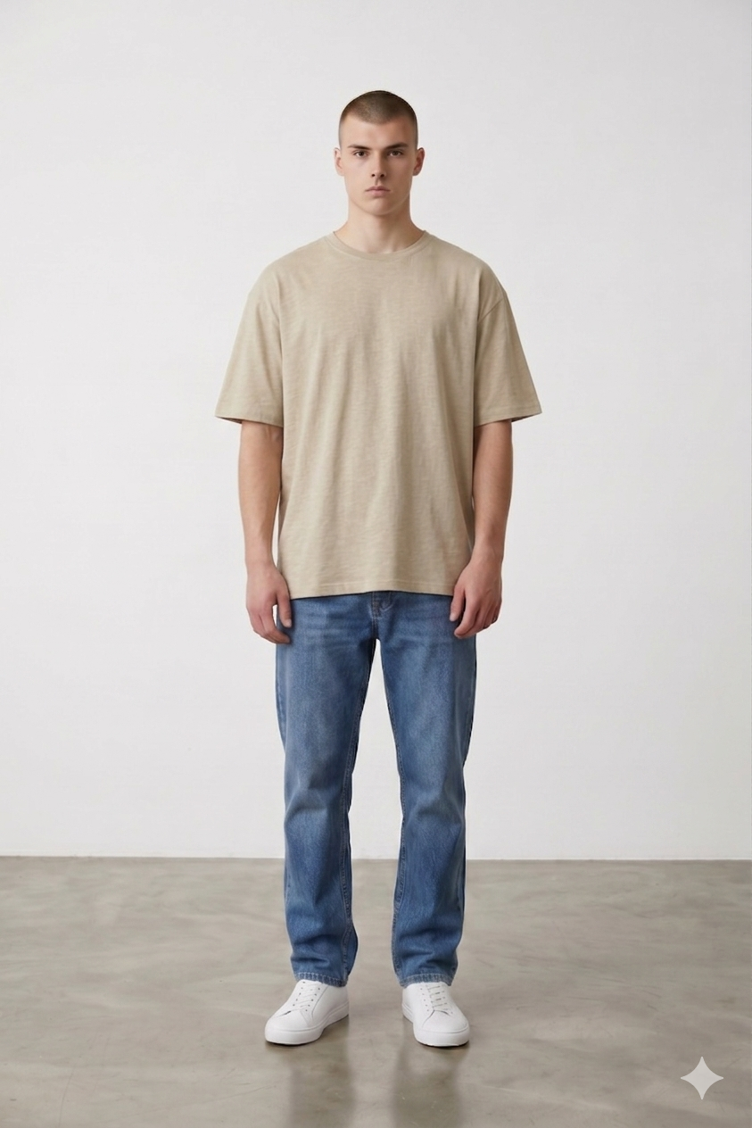 Tshirt Oversize in Beige