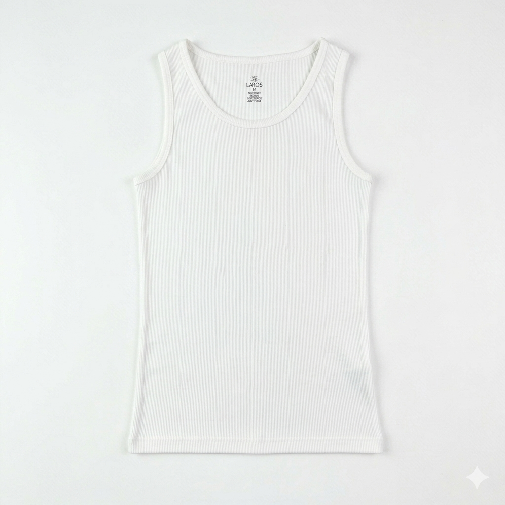 Tank Top Body Fit in White