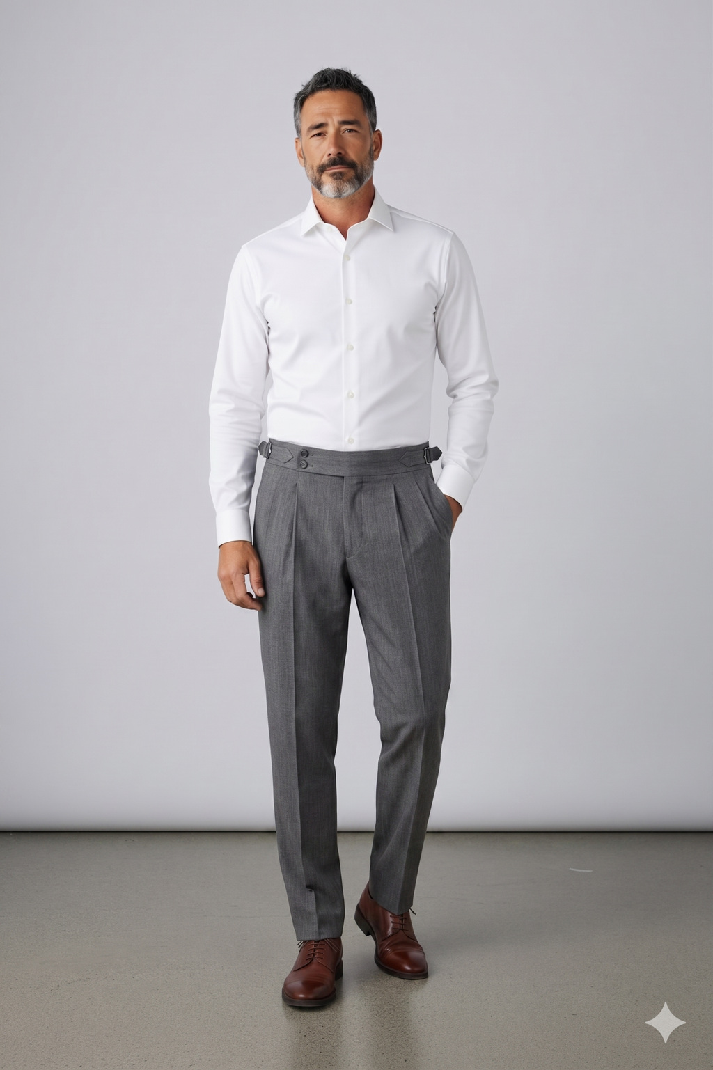 Formal Pants Omega in Dark Grey