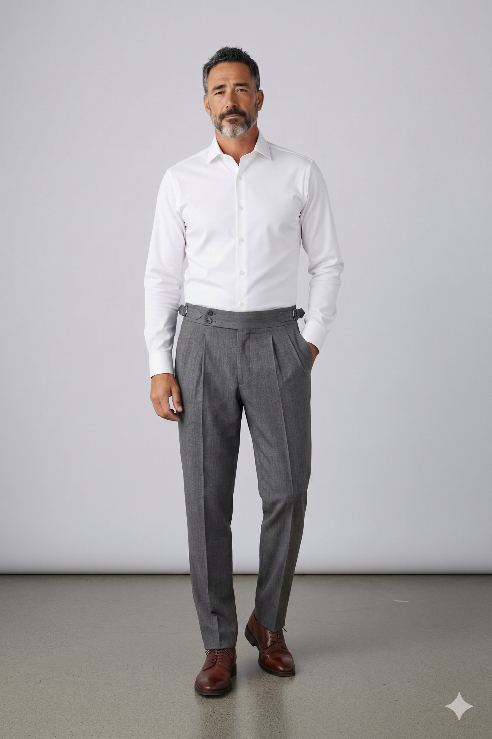 Formal Pants Omega in Dark Grey