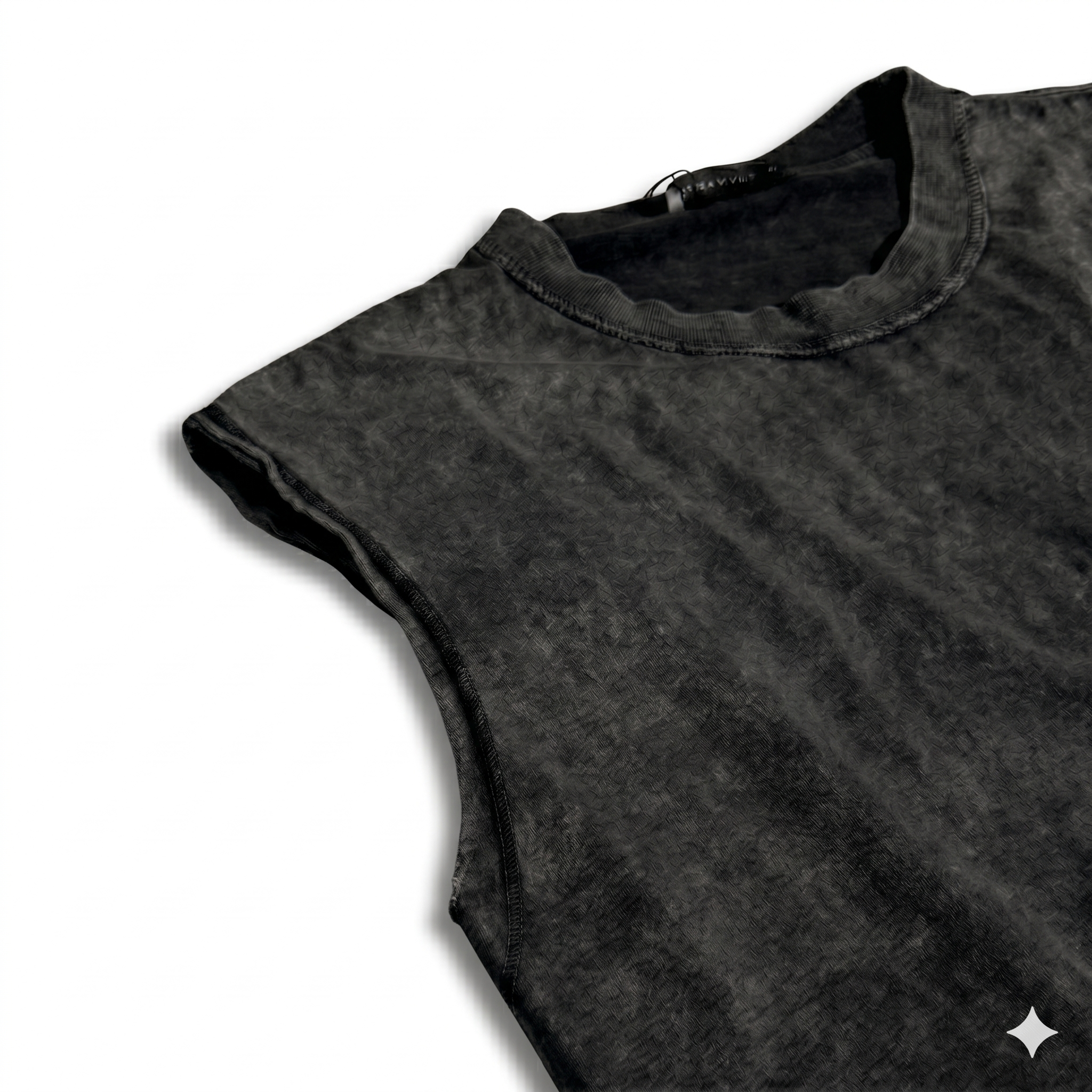 Tank Top Washed in Black