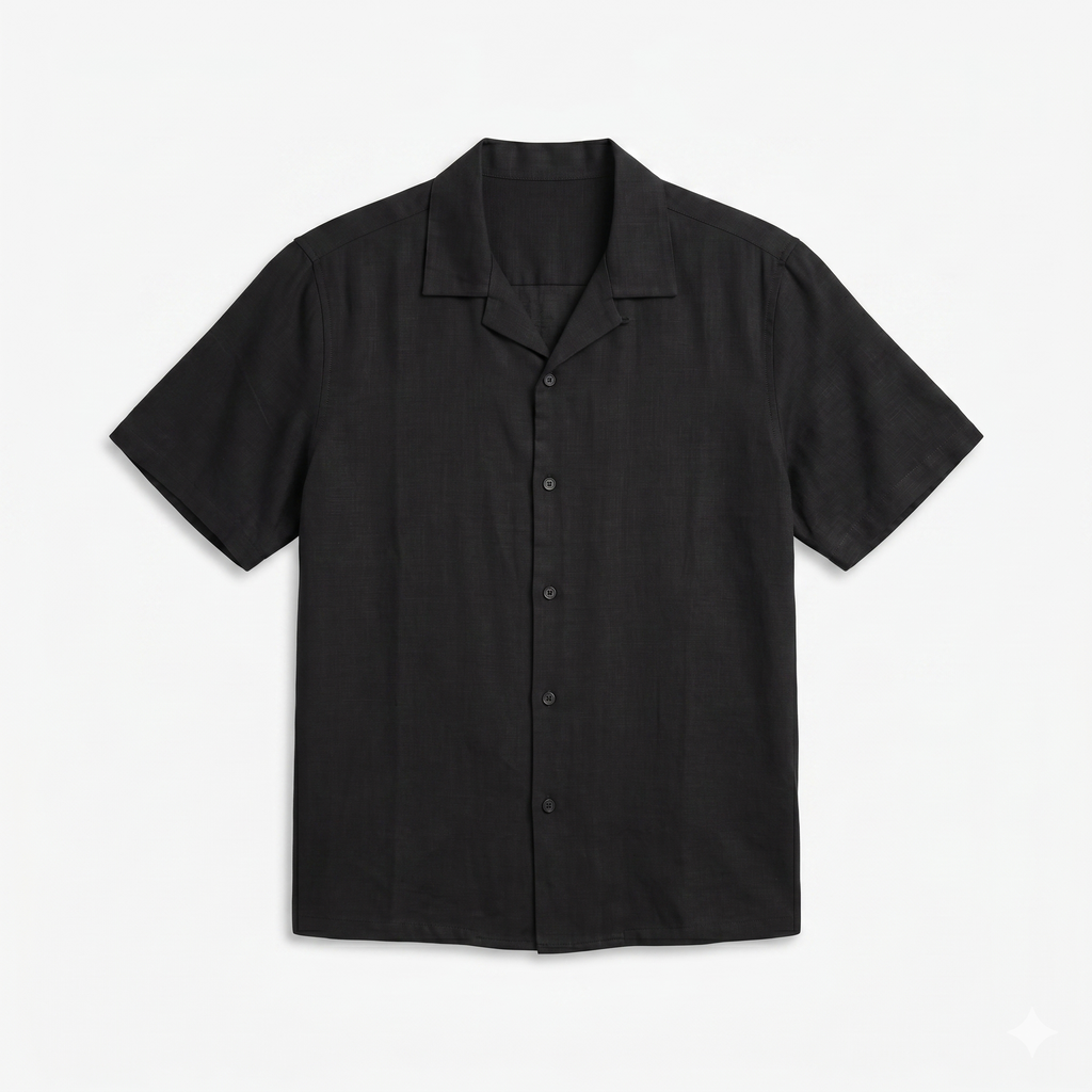 Co-Ord Pants/ Half Sleeve Shirt Soft in Black