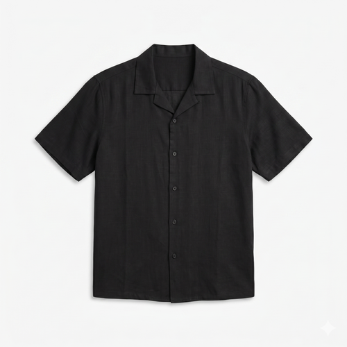 Co-Ord Pants/ Half Sleeve Shirt Soft in Black