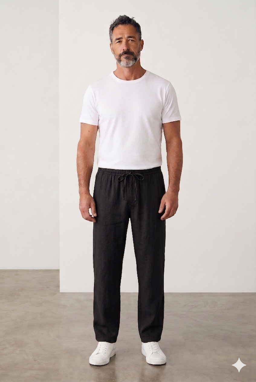 Pants Linen in Black