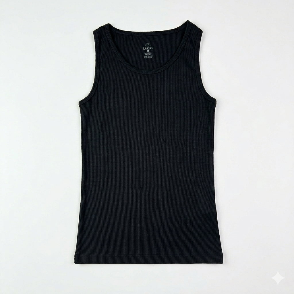 Tank Top Body Fit in Black