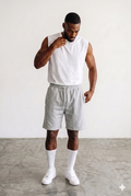 Short Cotton In Light Grey