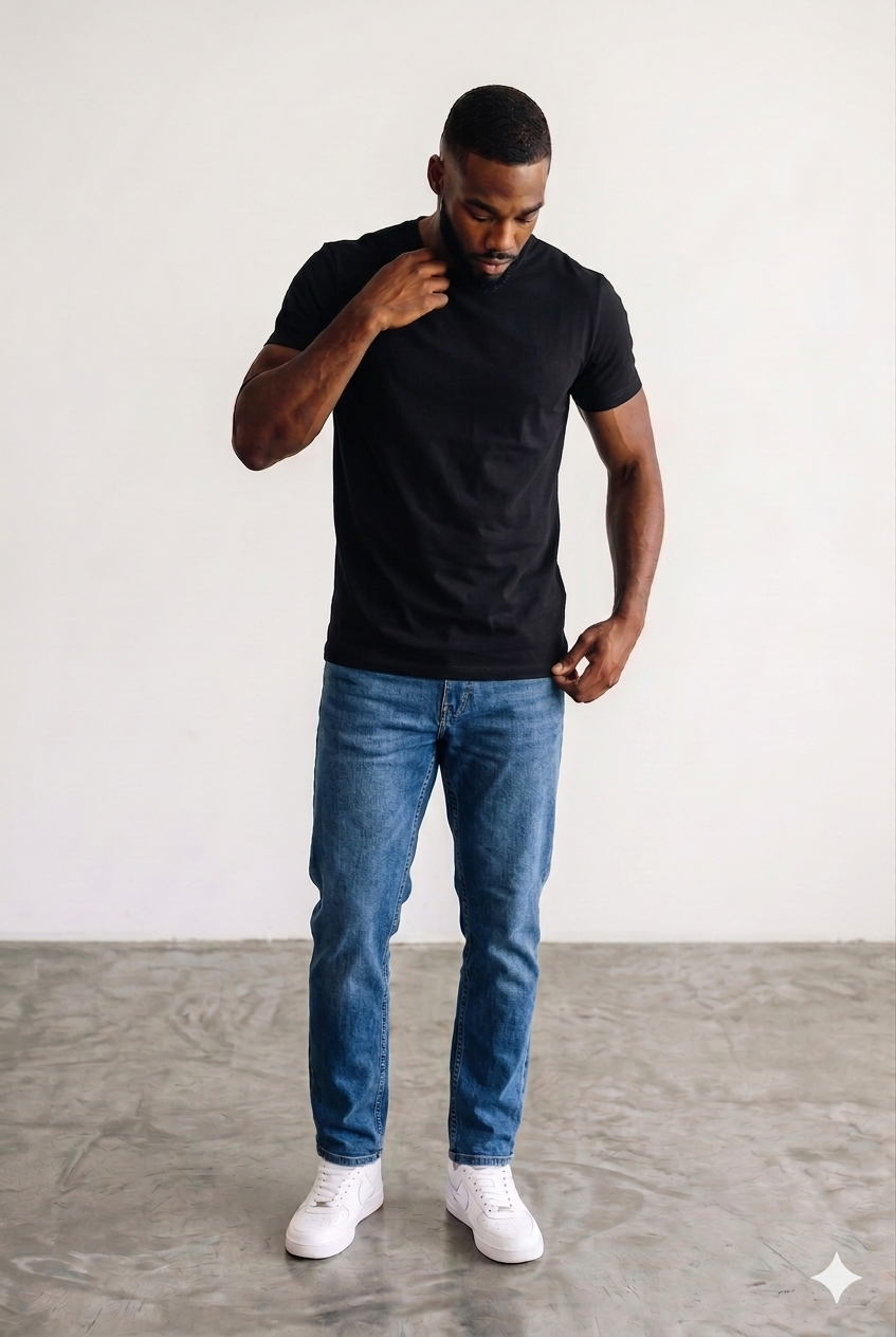 Tshirt Body Fit in Black