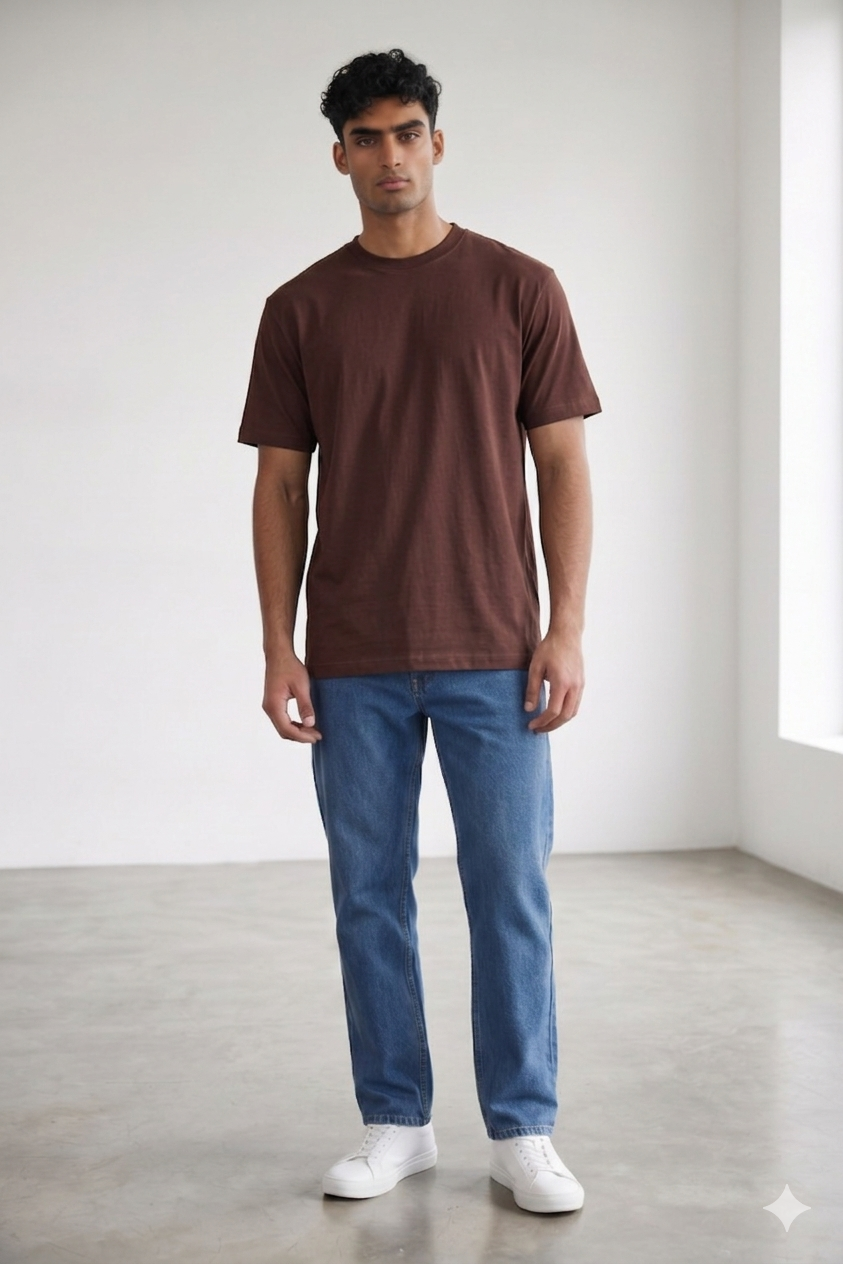 Tshirt Regular Fit In Brown