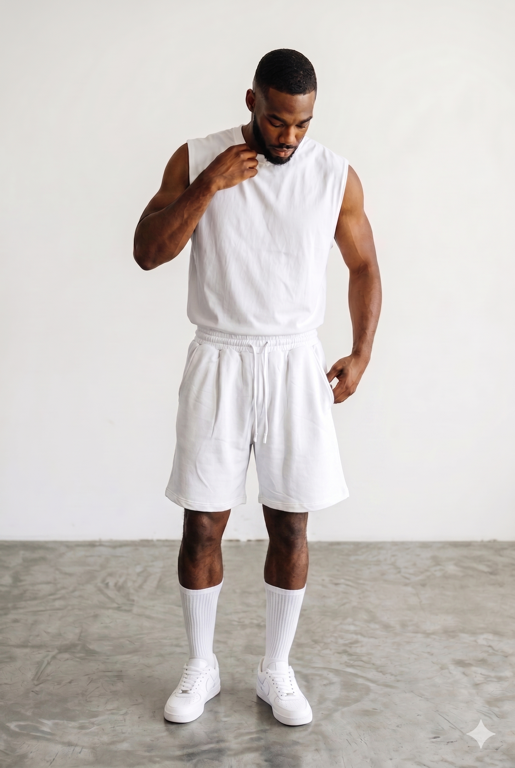 Shorts Cotton in White