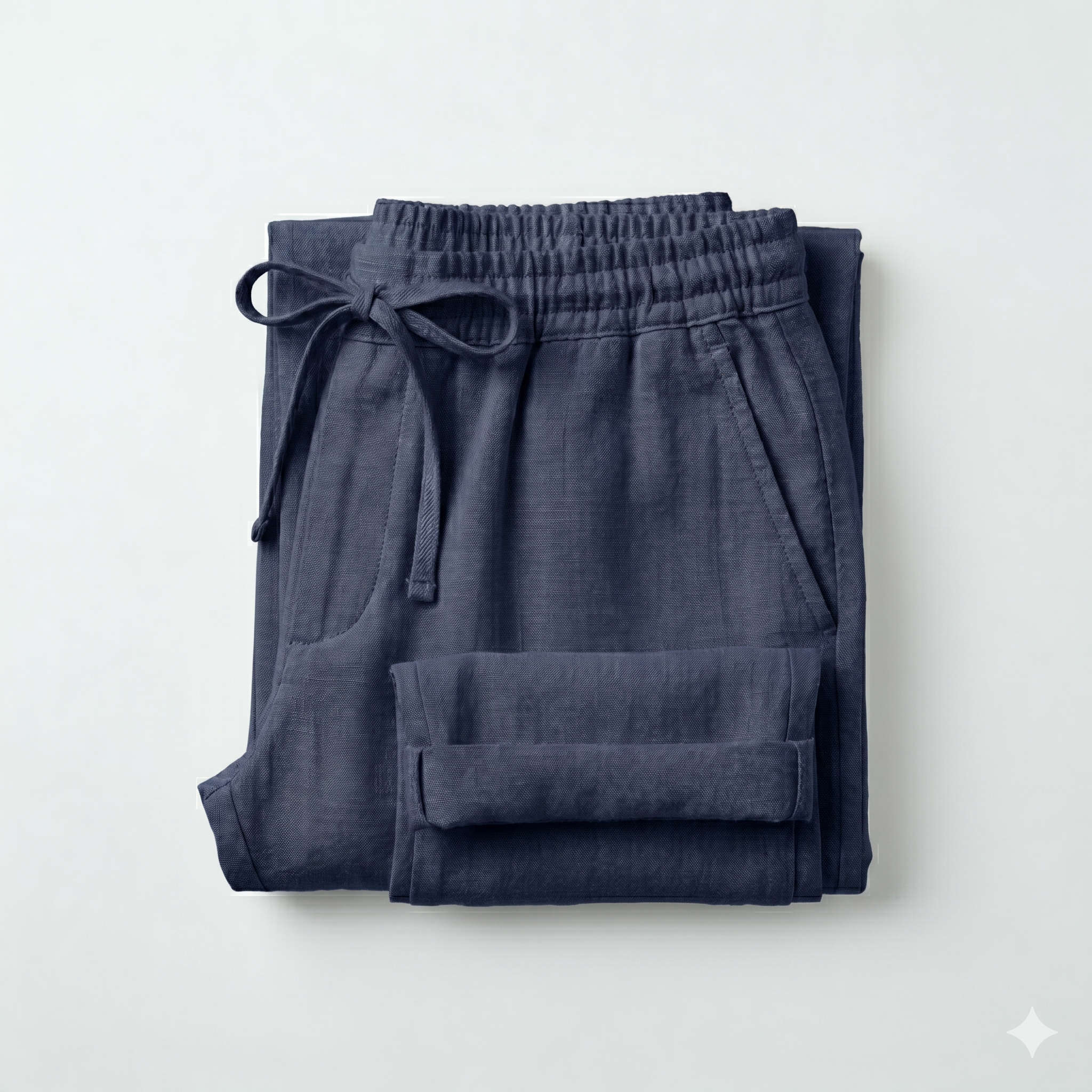 Pants Linen in Navy