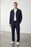 Pants/Jacket Set Co-Ord W/Pockets in Navy Blue
