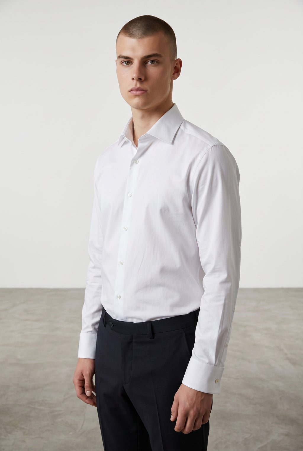 Long Sleeve Shirt Classic in White