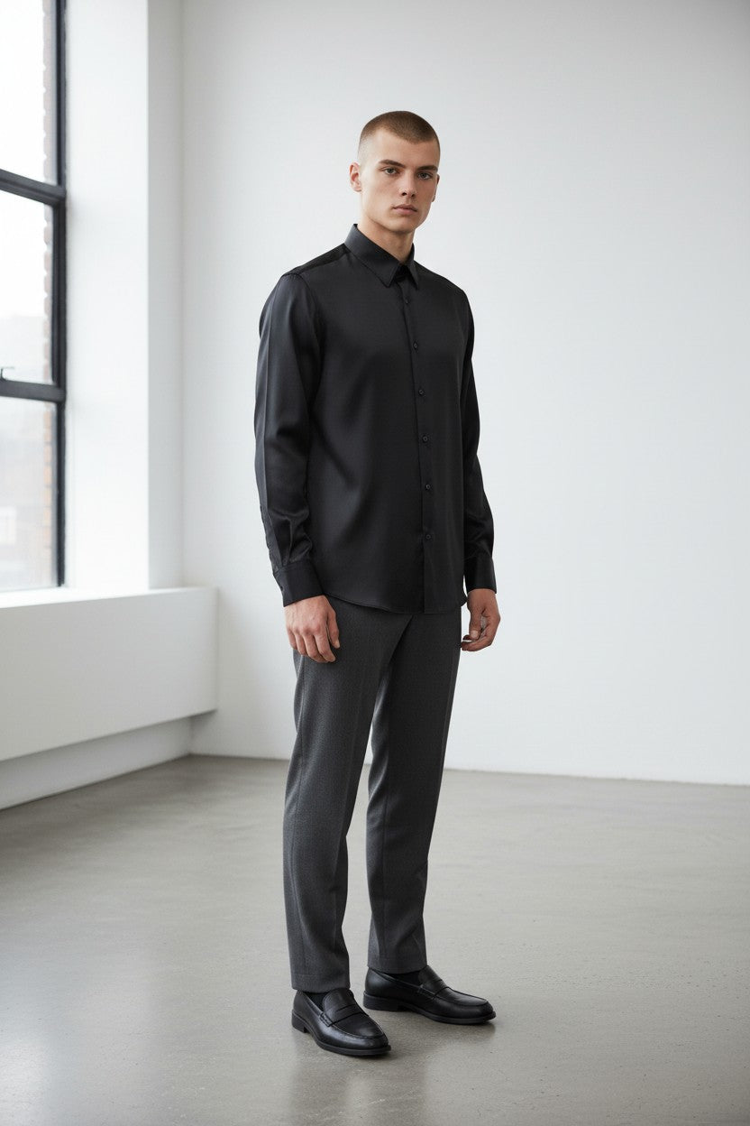 Long Sleeve Shirt Classic in Black
