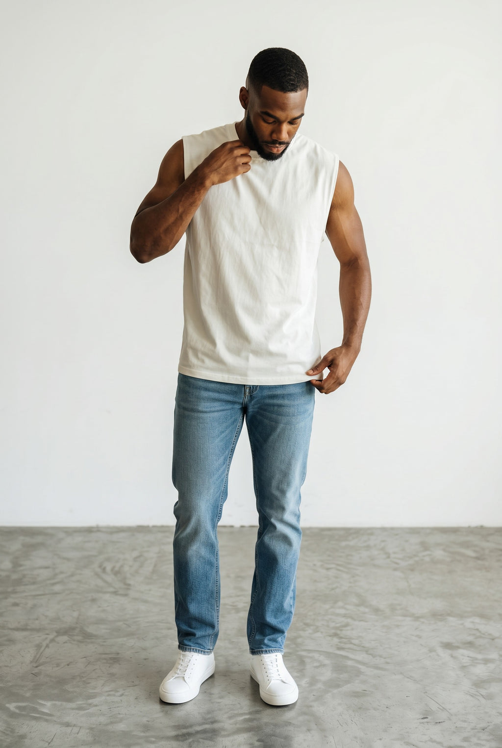 Tank Top Oversize in White