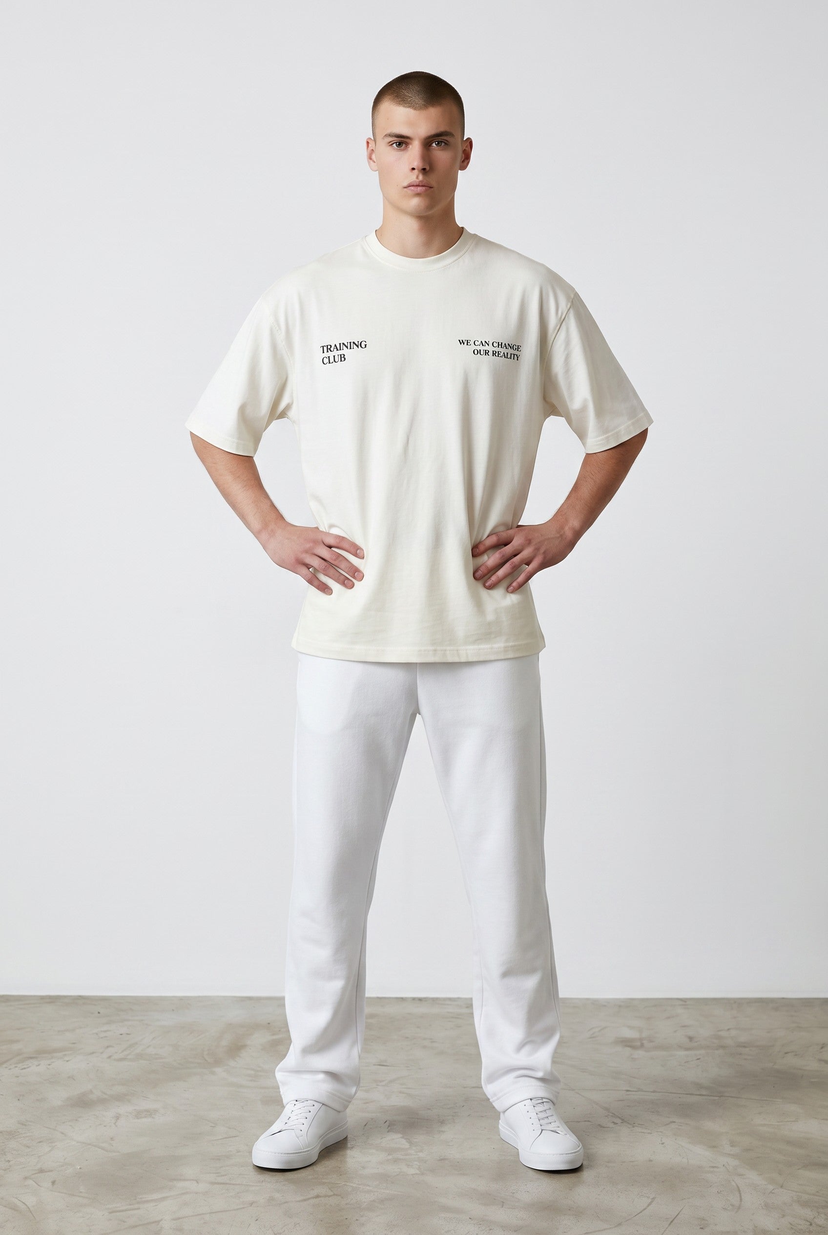 Tshirt Training Oversize in White