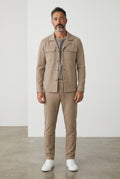 Pants/Jacket Set Co-Ord W/Pockets in Camel