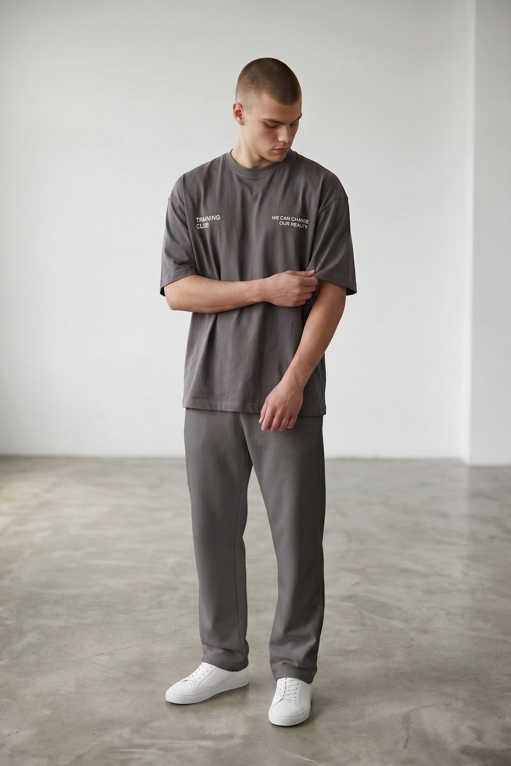 Tshirt Oversize Training in Grey
