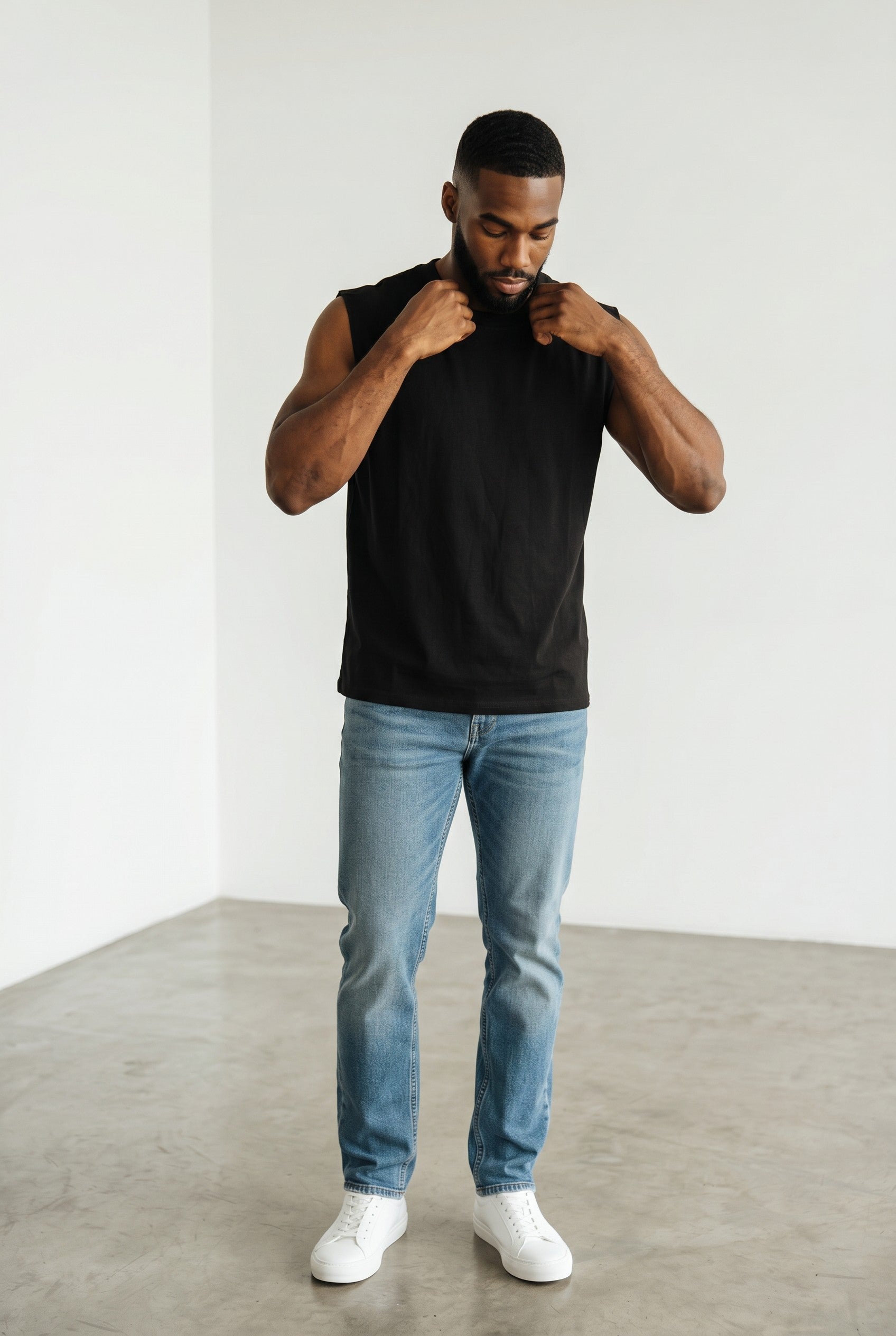 Tank Top Oversize in Black
